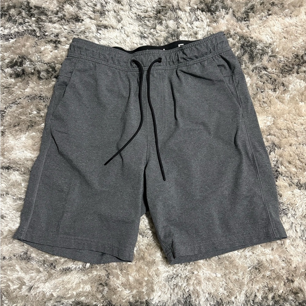 American Eagle Outfitters Men's Gray Athletic Drawstring Shorts